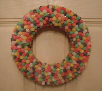 How to make a Christmas gumdrop wreath